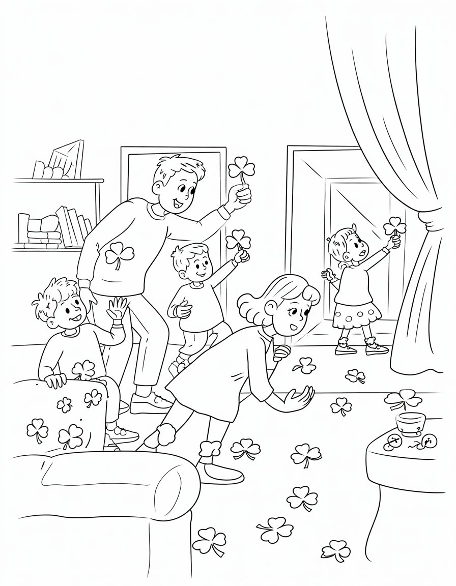 Family Shamrock Hunt